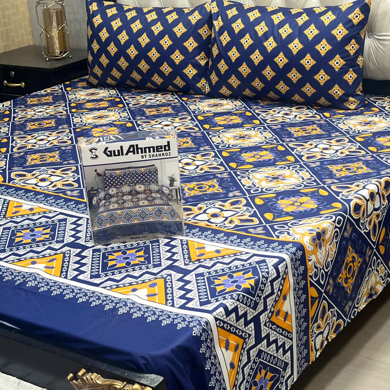 Gul Ahmad Cotton Double  Bedsheet