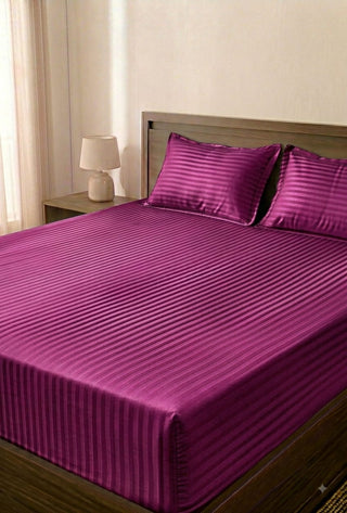 Micro Stipted Fitted Bedsheet
