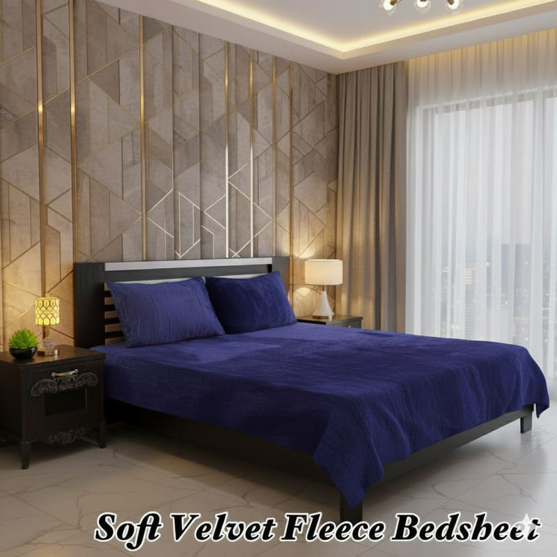 Soft Velvet Fleece Bedsheet