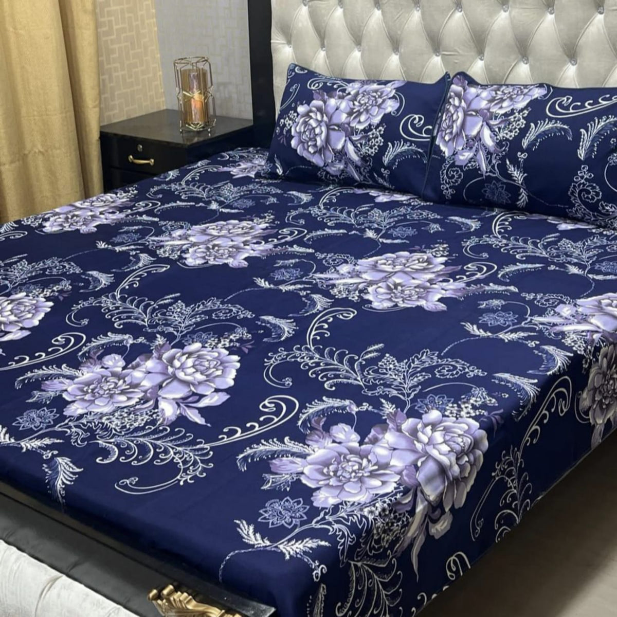 3D Leader Cotton Double Bedsheet