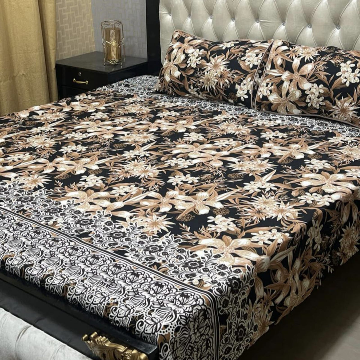 3D Leader Cotton Double Bedsheet