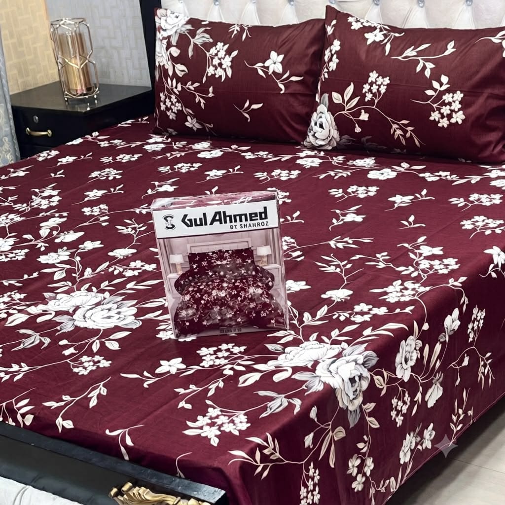 Gul Ahmad Cotton Double Bedsheet