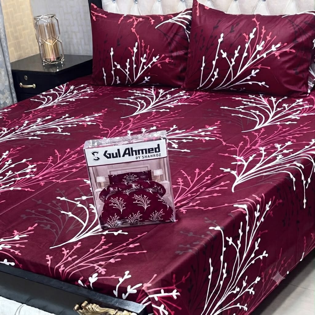 Gul Ahmad Cotton Double Bedsheet