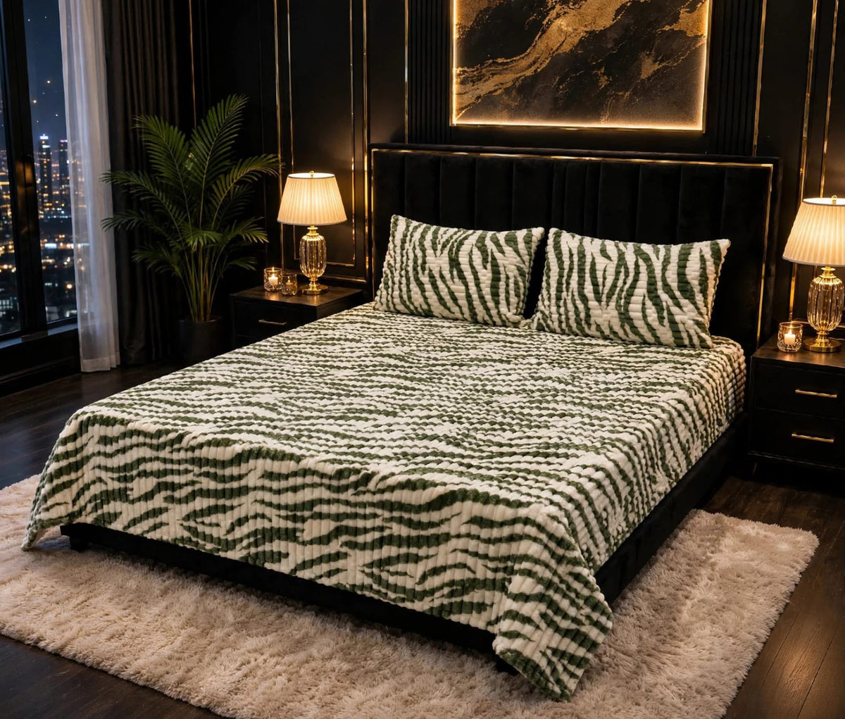 Bubble Printed Bedsheet