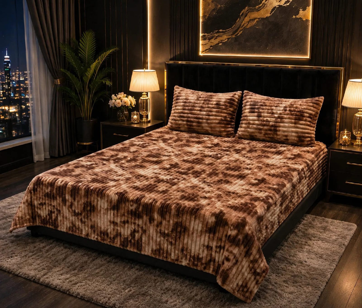 Bubble Printed Bedsheet