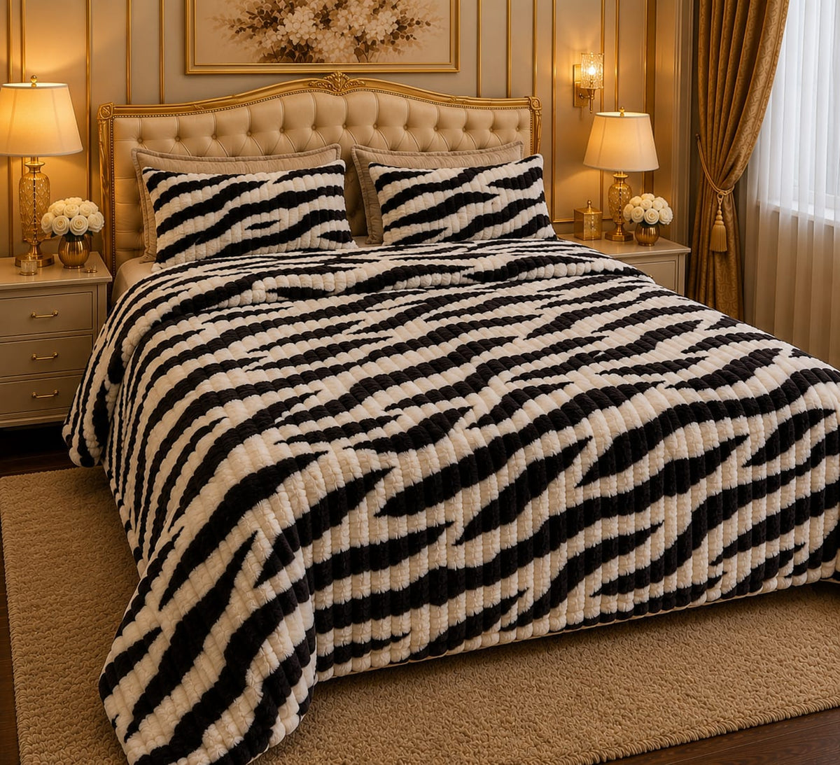 Bubble Printed Bedsheet