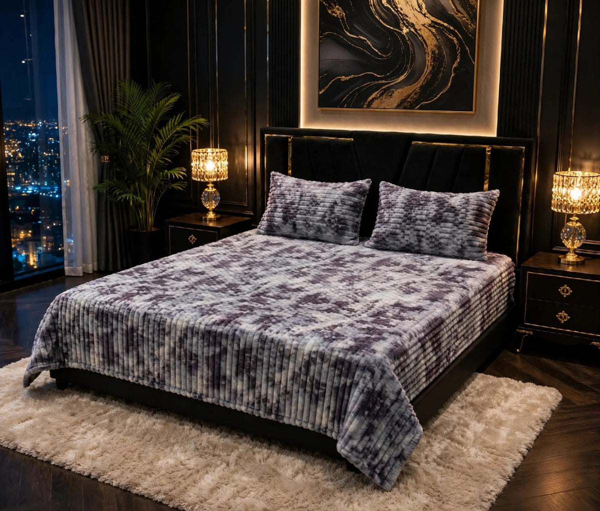 Bubble Printed Bedsheet