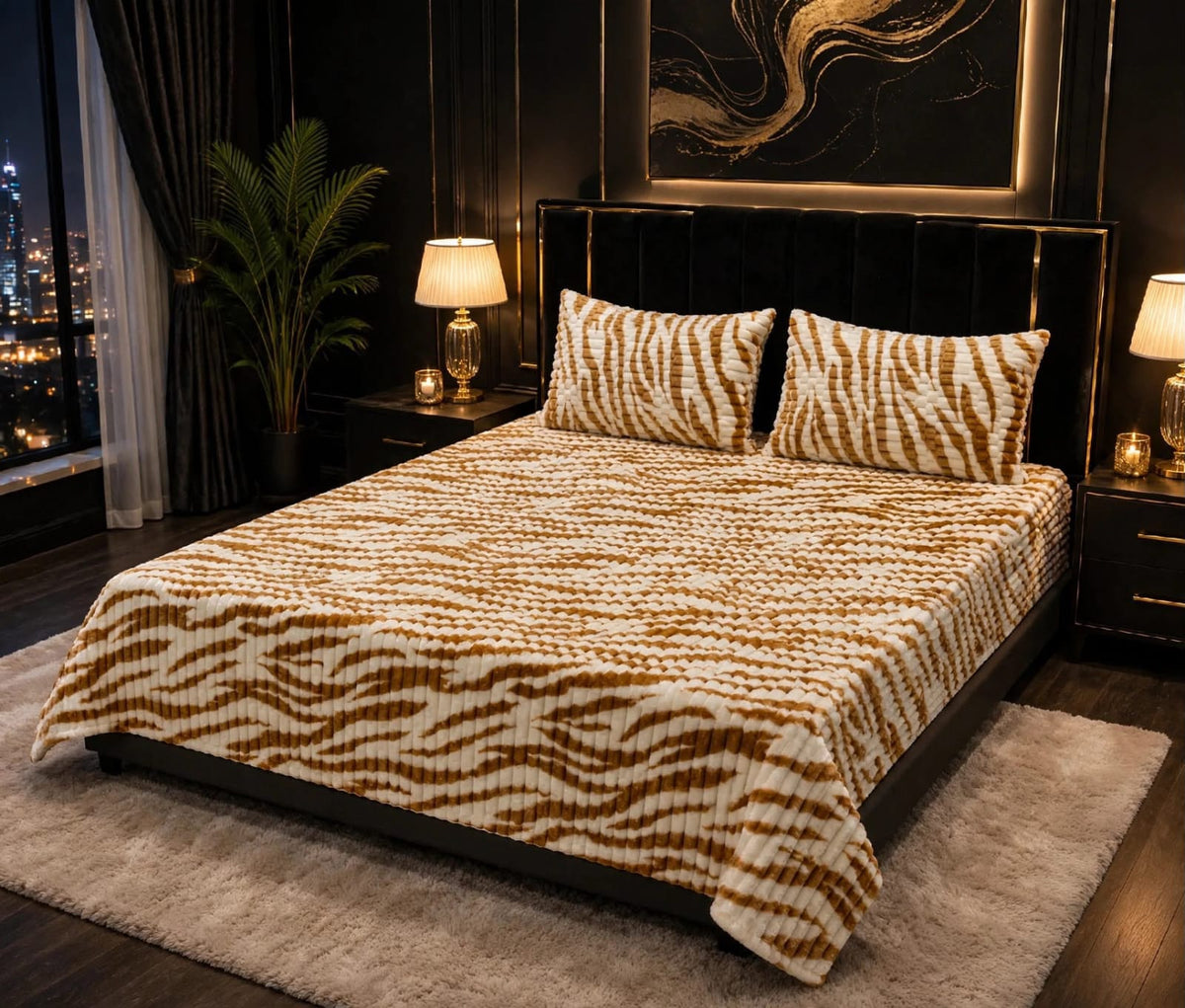 Bubble Printed Bedsheet