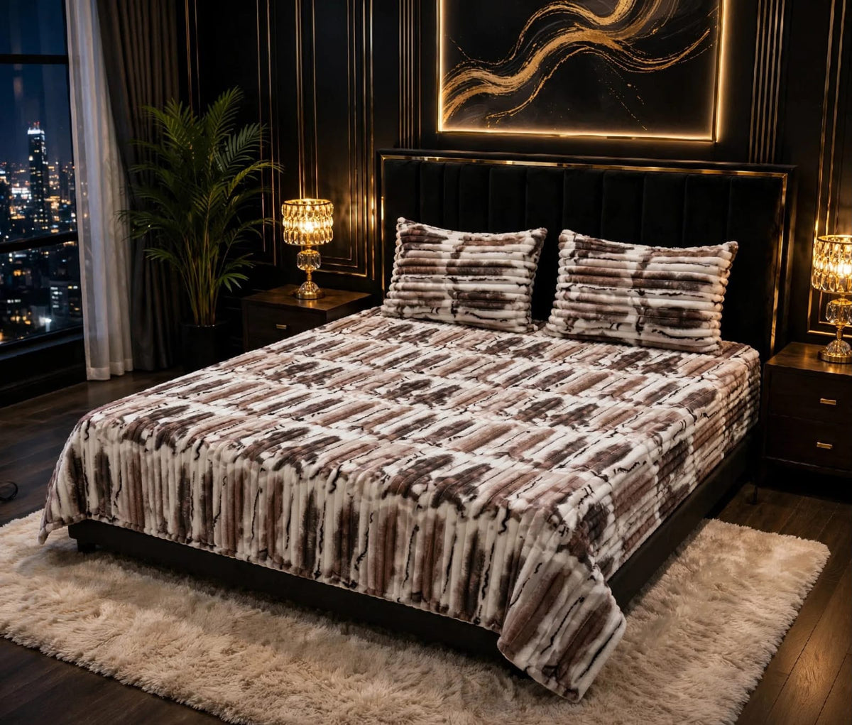 Bubble Printed Bedsheet