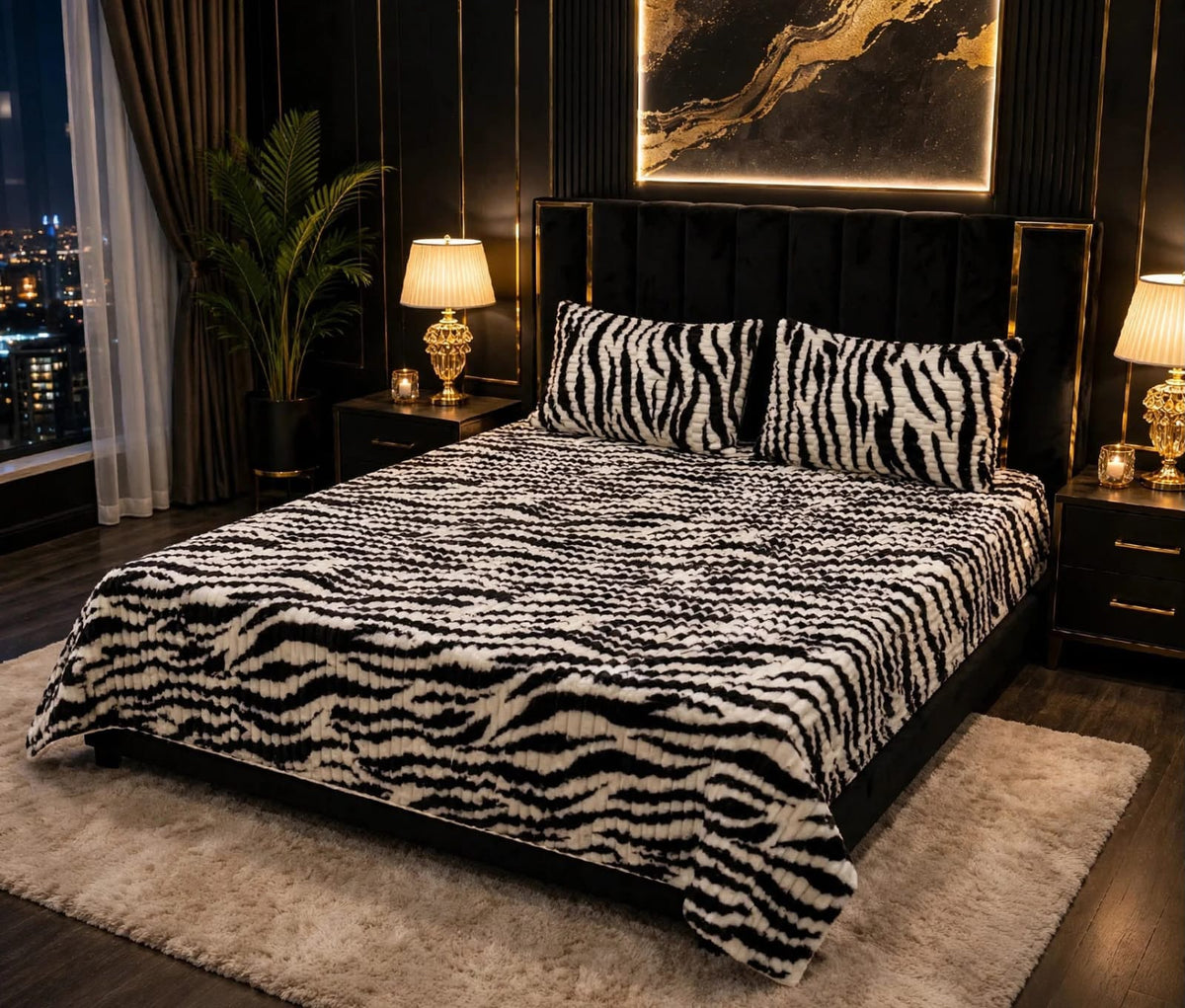 Bubble Printed Bedsheet