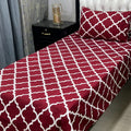 3D Leather Crystal Cotton Single Bedsheet
