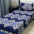 3D Leather Crystal Cotton Single Bedsheet