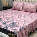 2 Sided Frill Cotton Double Bedsheet
