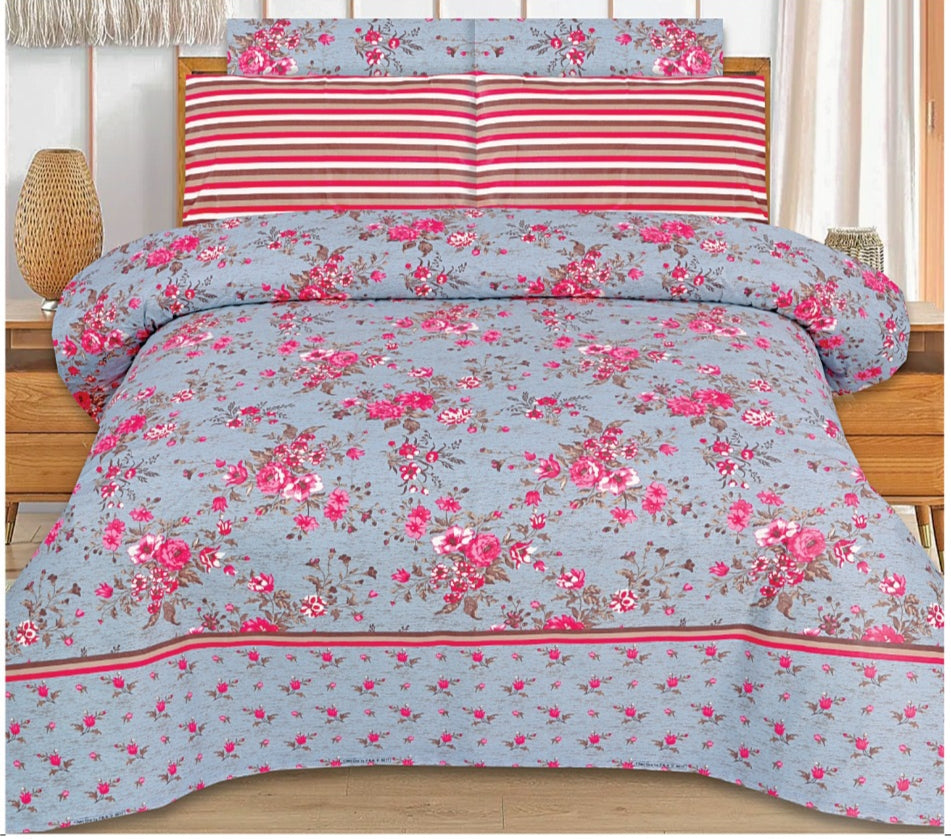 Pure Cotton Double Bedsheet