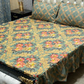 2 Sided Frill Cotton Double Bedsheet