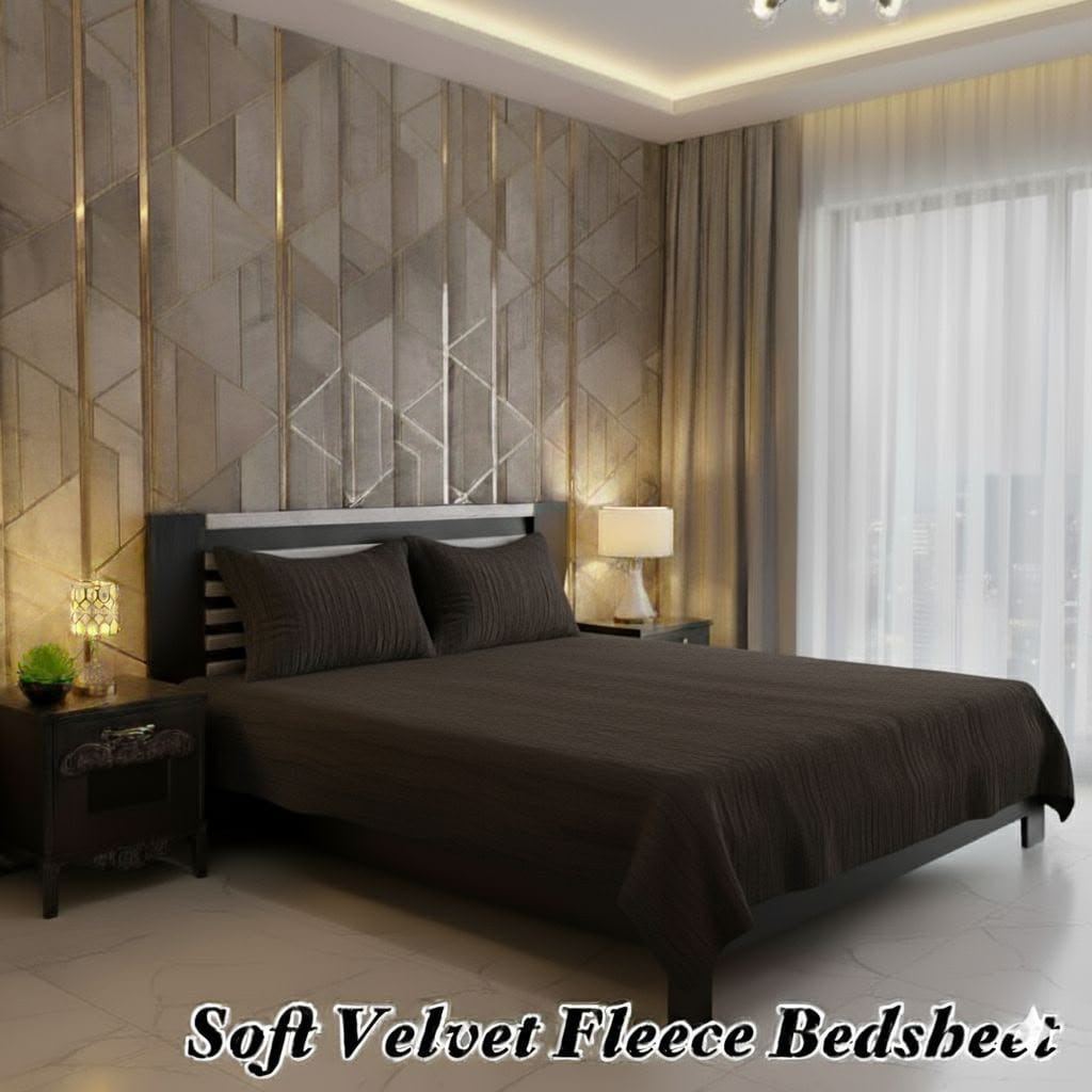 Soft Velvet Fleece Bedsheet