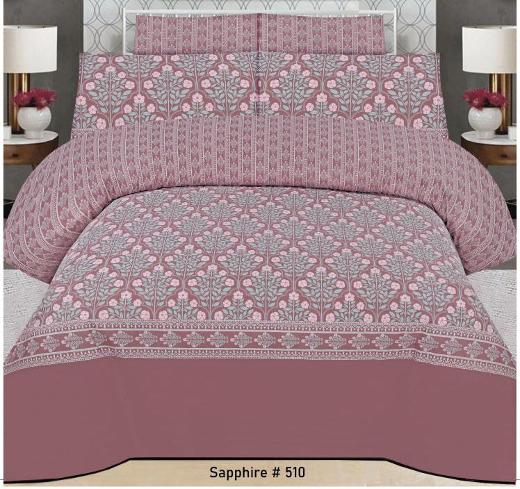 Pure Cotton Double Bedsheet