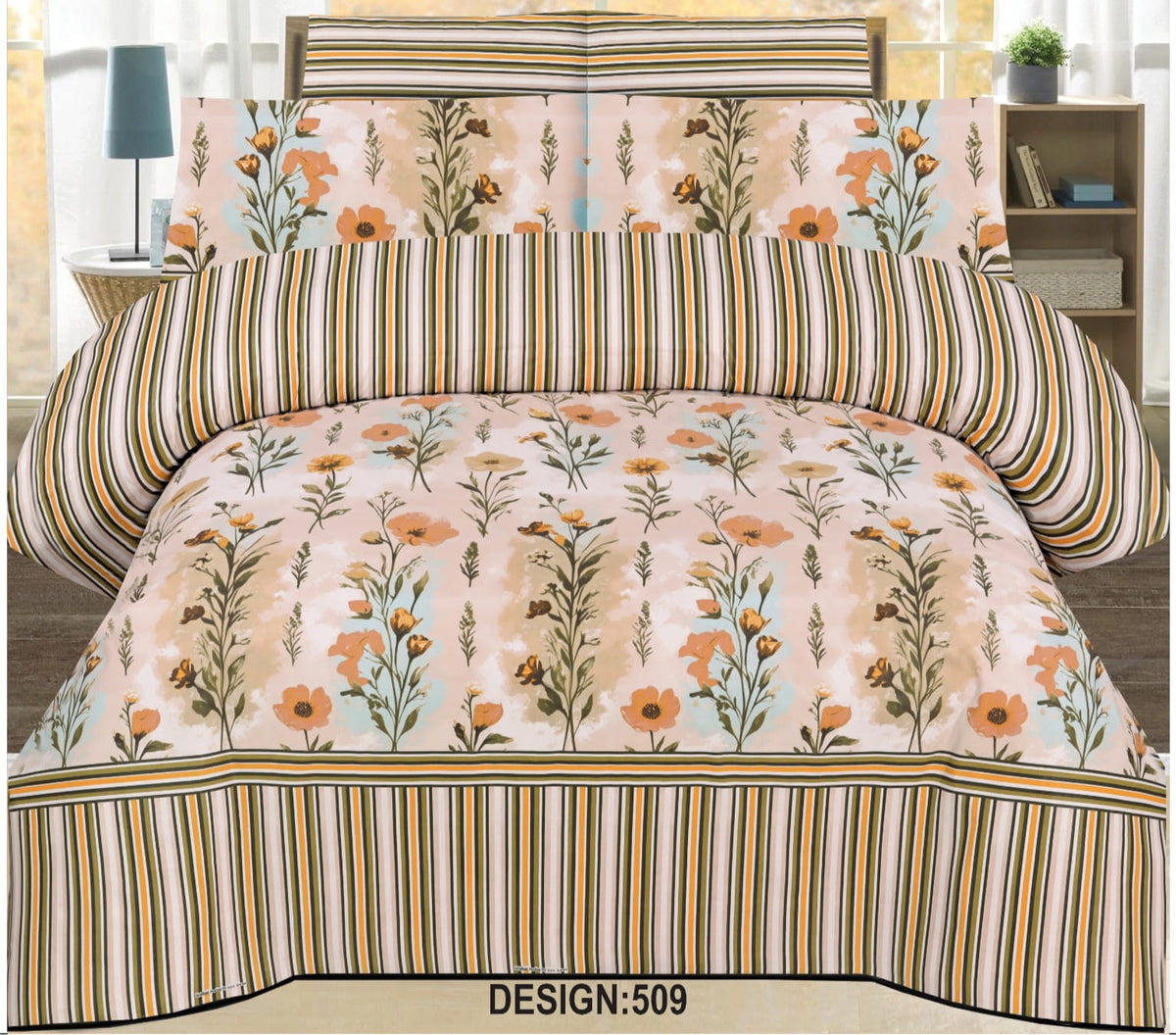 Pure Cotton Double Bedsheet