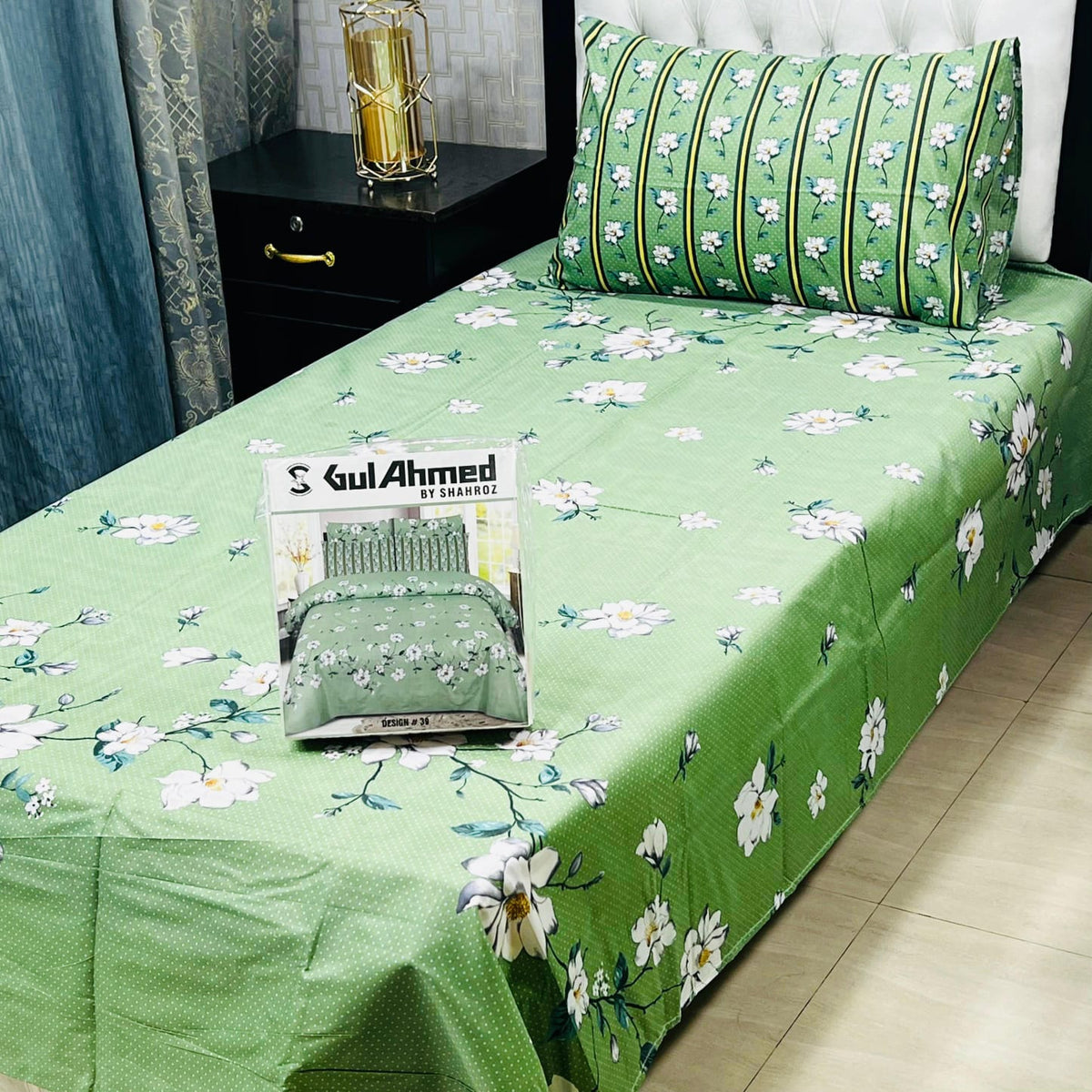 Gul Ahmad Cotton Single Pair Bedsheet