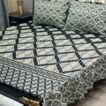 2 Sided Frill Cotton Double Bedsheet
