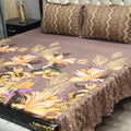 2 Sided Frill Cotton Double Bedsheet