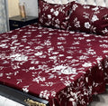 2 Sided Frill Cotton Double Bedsheet