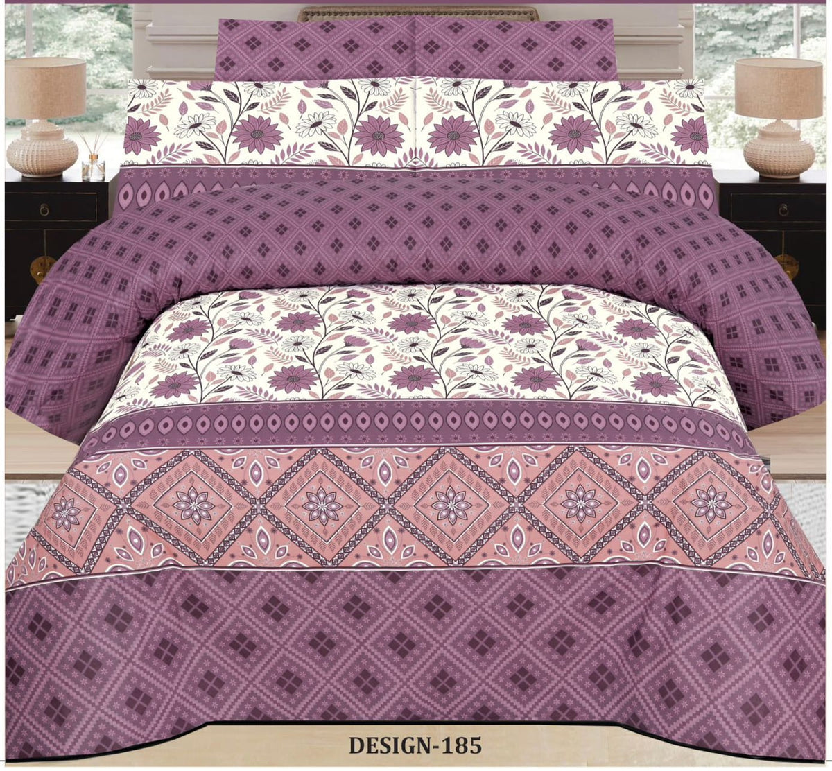Pure Cotton Double Bedsheet