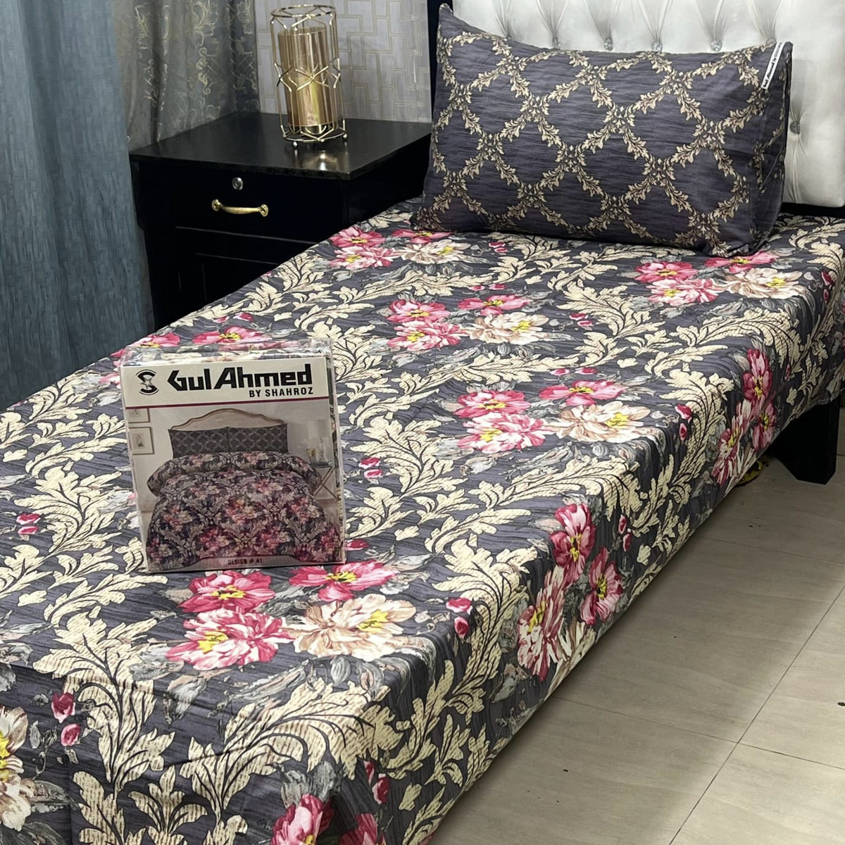 Gul Ahmad Cotton Single Pair Bedsheet
