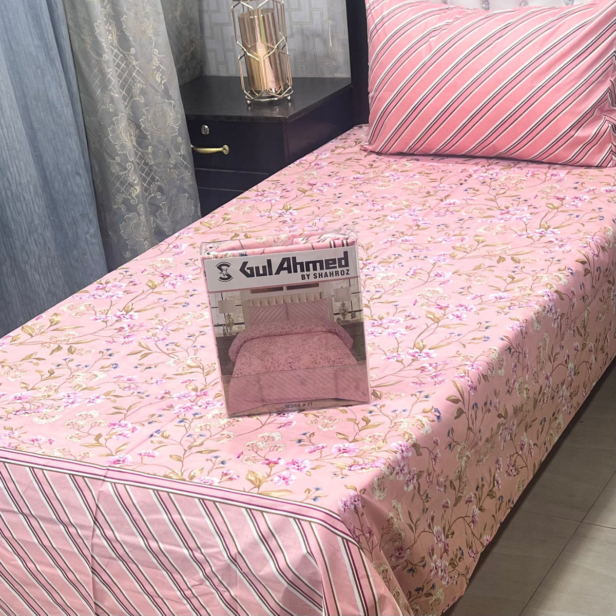 Gul Ahmad Cotton Single Pair Bedsheet