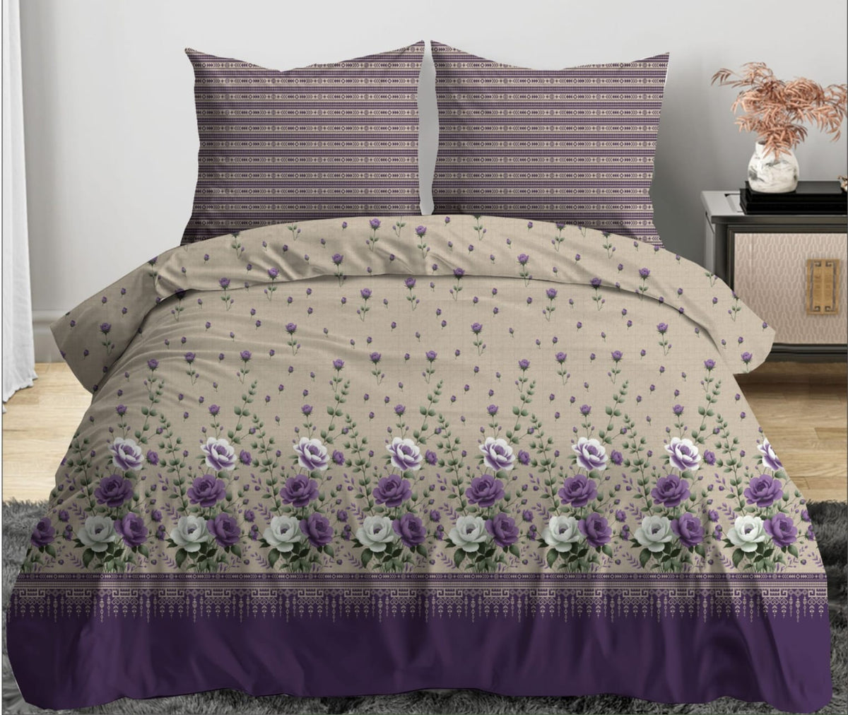 Pure Cotton Double Bedsheet