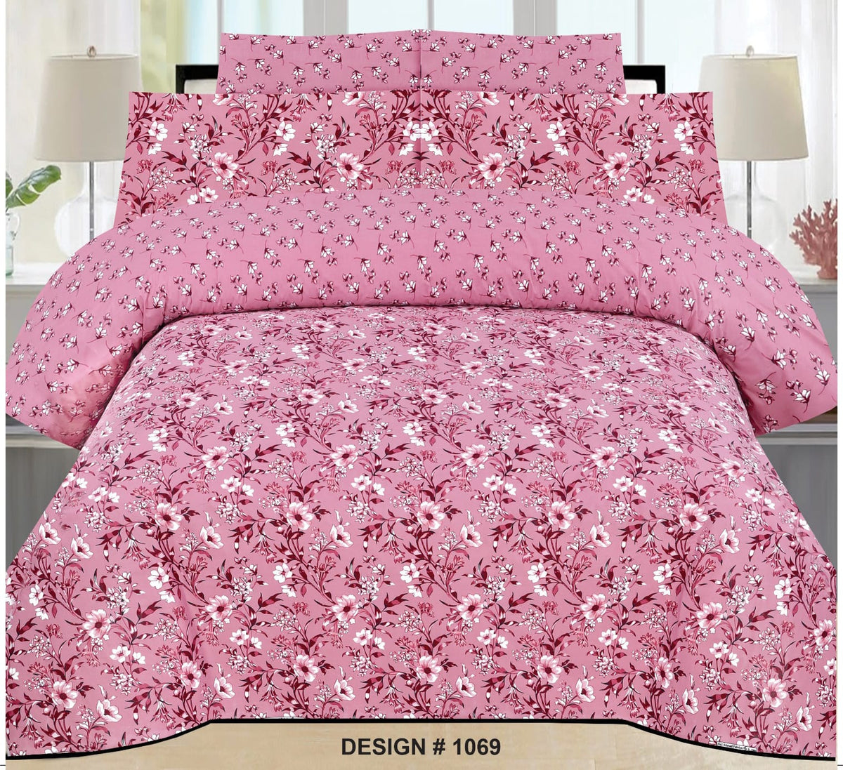 Pure Cotton Double Bedsheet