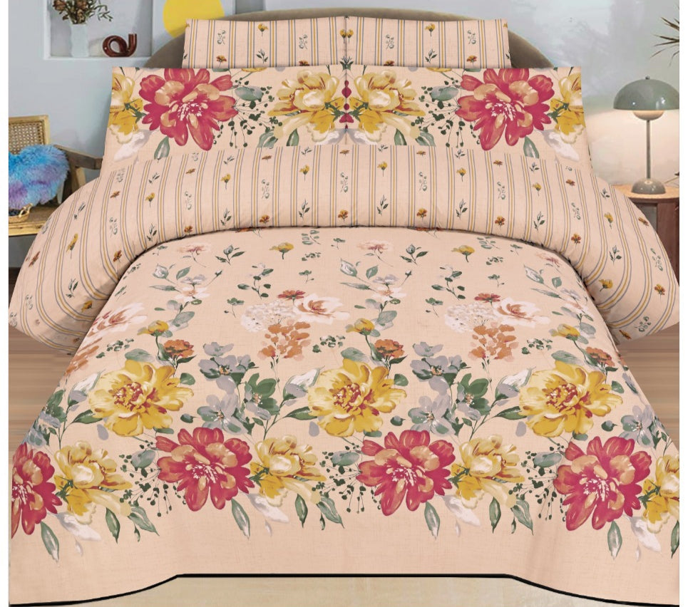 Pure Cotton Double Bedsheet