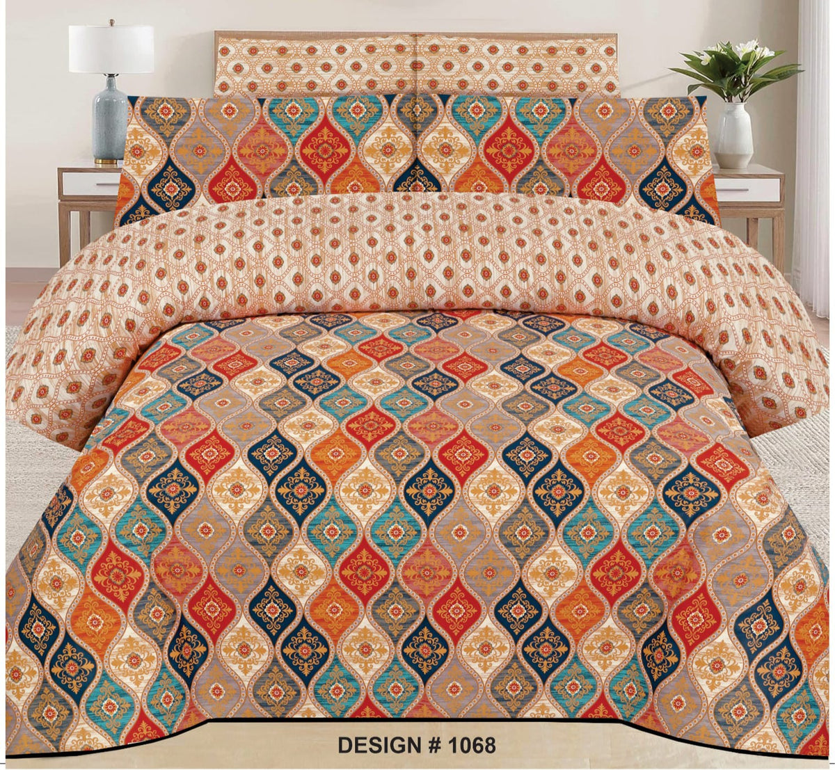 Pure Cotton Double Bedsheet