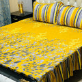 2 Sided Frill Cotton Double Bedsheet