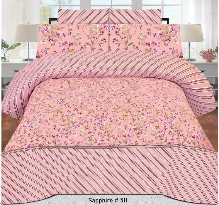 Pure Cotton Double Bedsheet