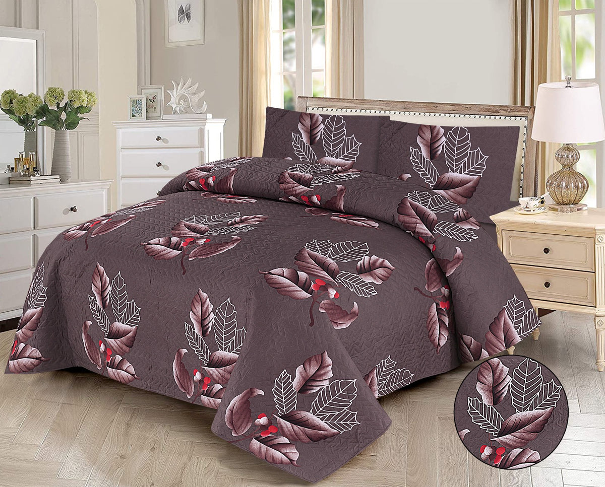 3Pc Imported Luxury printed Bedspread