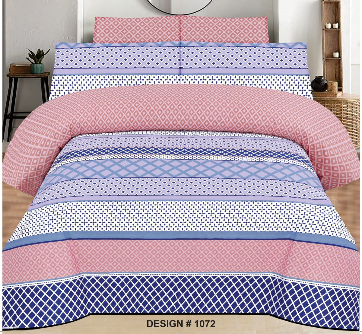 Pure Cotton Double Bedsheet
