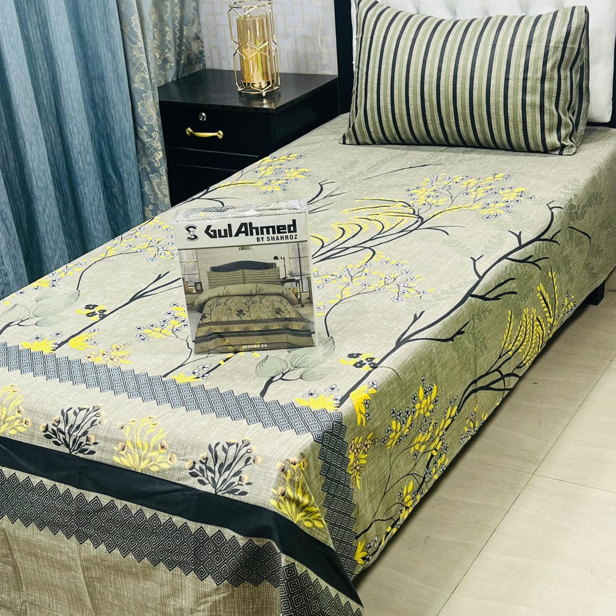 Gul Ahmad Cotton Single Pair Bedsheet