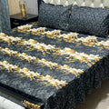 2 Sided Frill Cotton Double Bedsheet