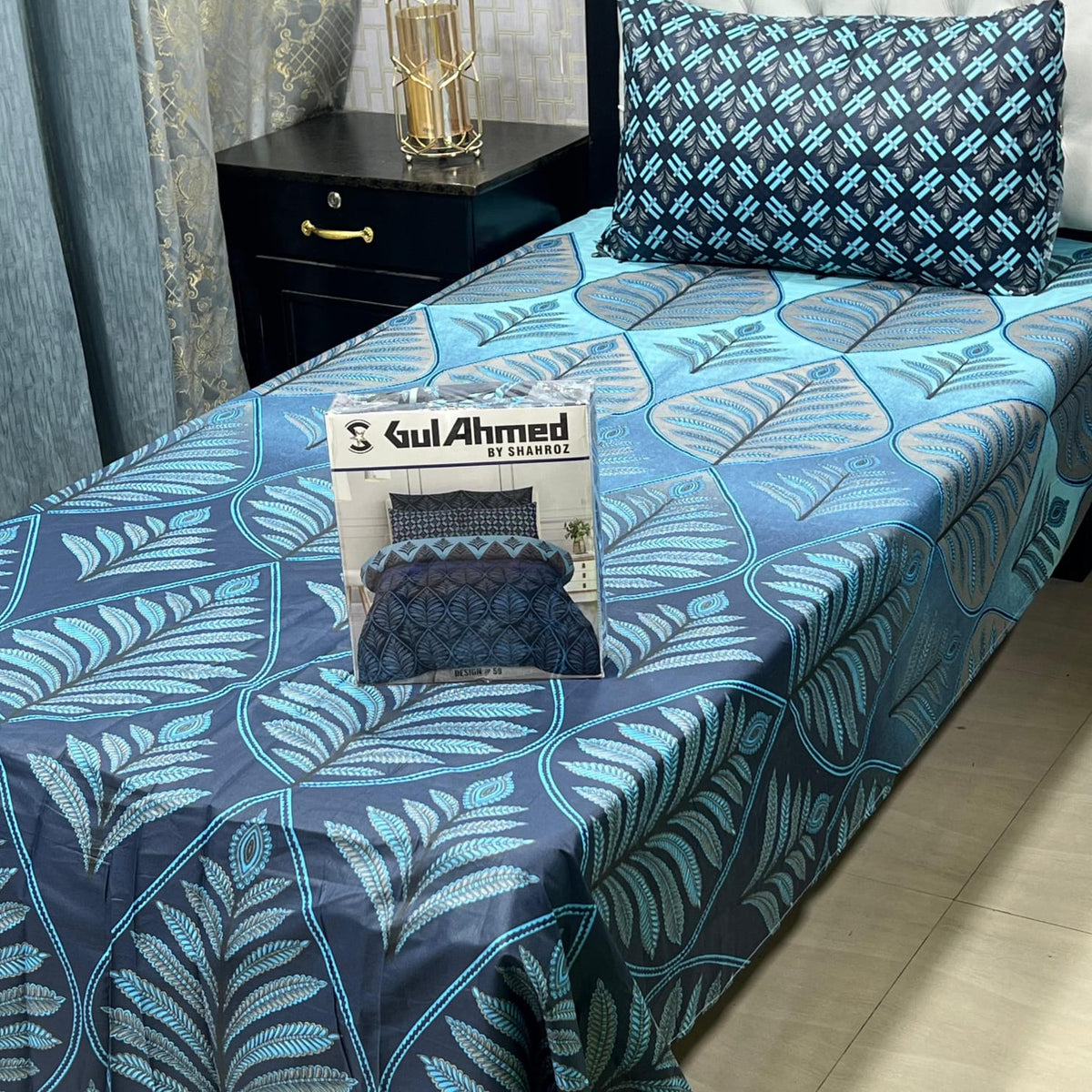 Gul Ahmad Cotton Single Pair Bedsheet