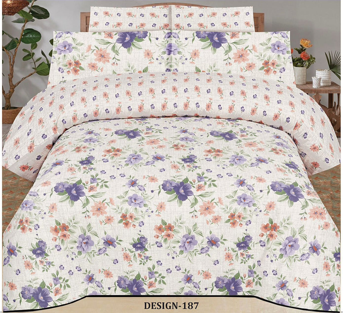 Pure Cotton Double Bedsheet
