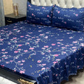 2 Sided Frill Cotton Double Bedsheet