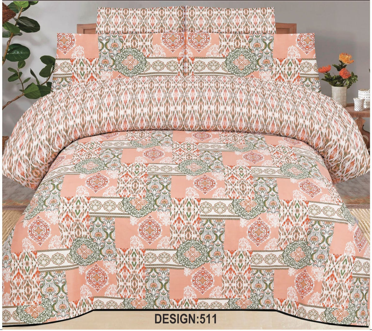Pure Cotton Double Bedsheet