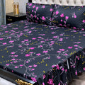 2 Sided Frill Cotton Double Bedsheet