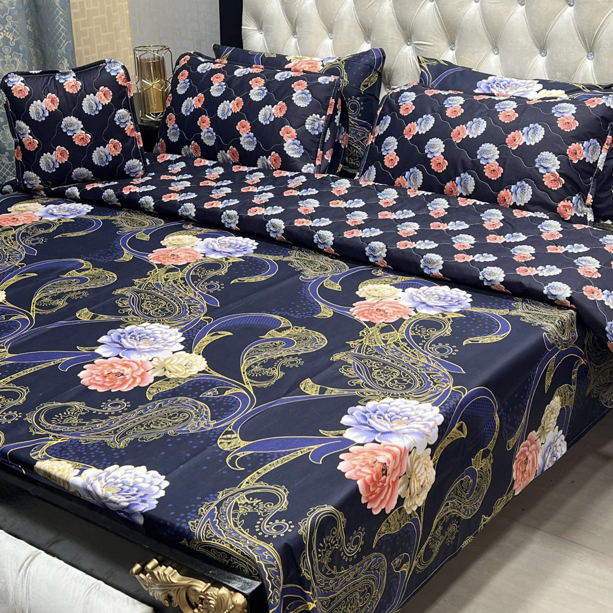 7PC Printed Comforter Set