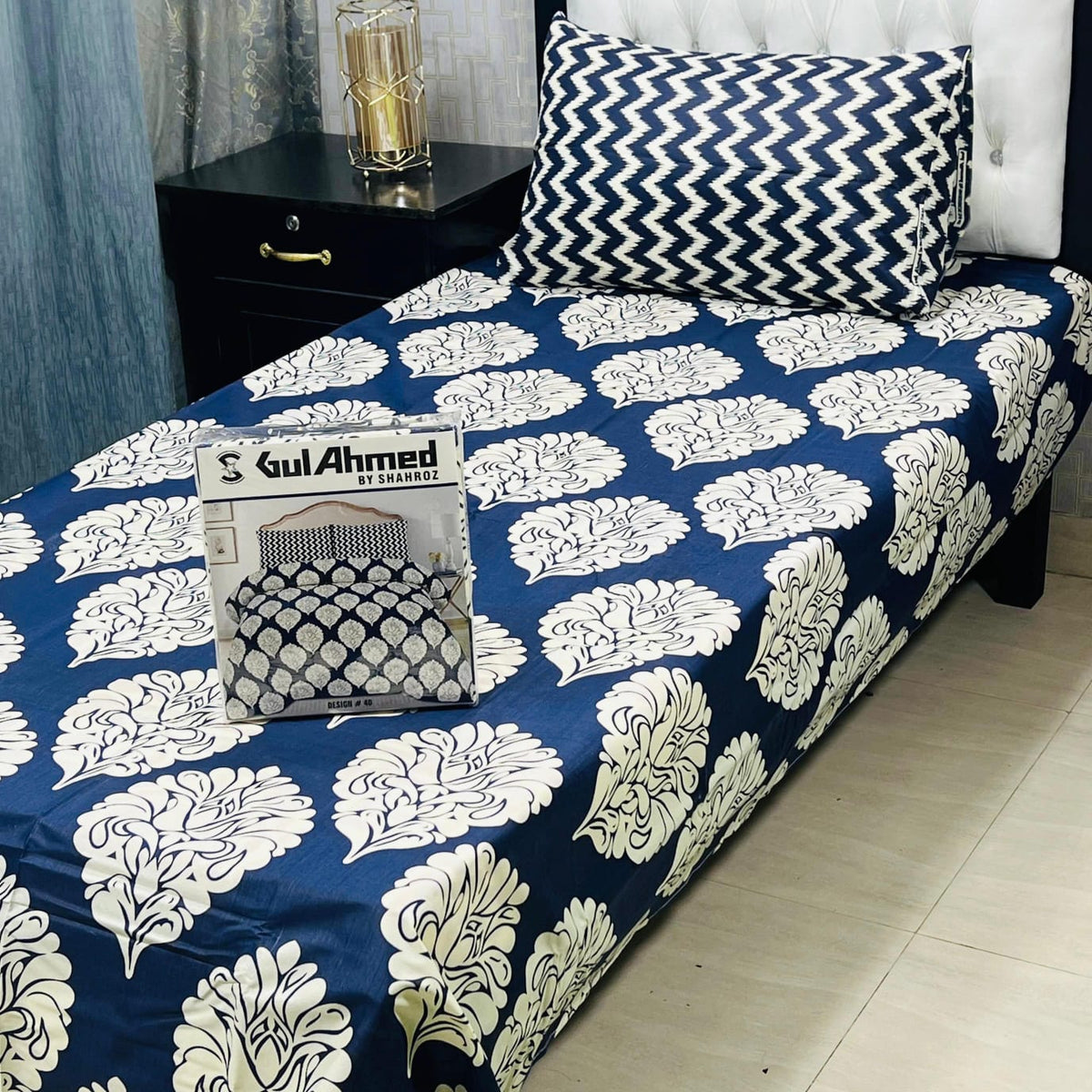 Gul Ahmad Cotton Single Pair Bedsheet