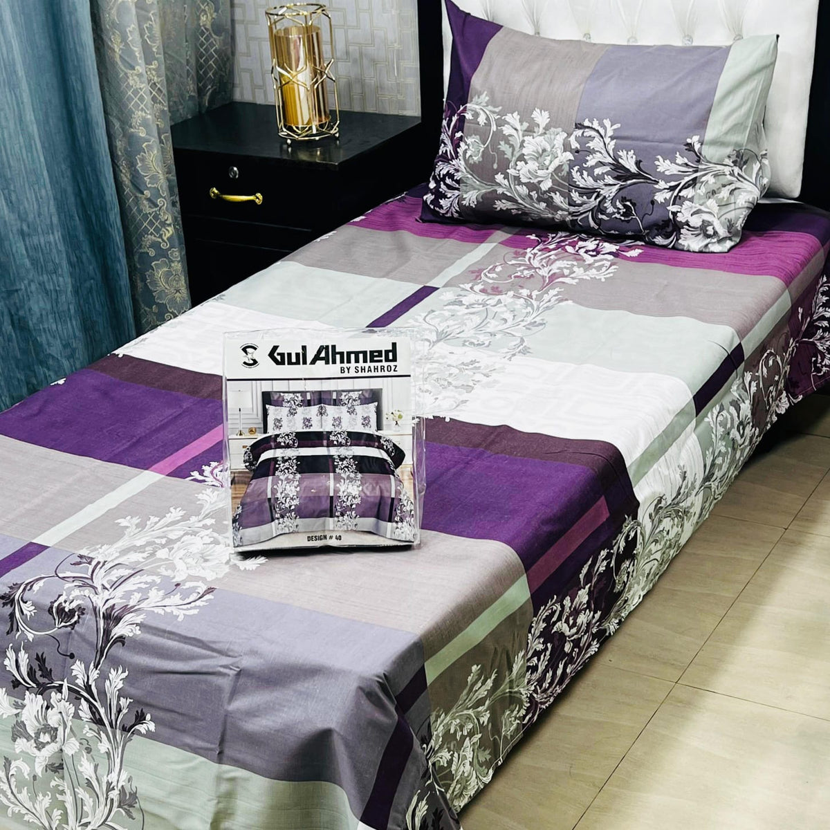 Gul Ahmad Cotton Single Pair Bedsheet