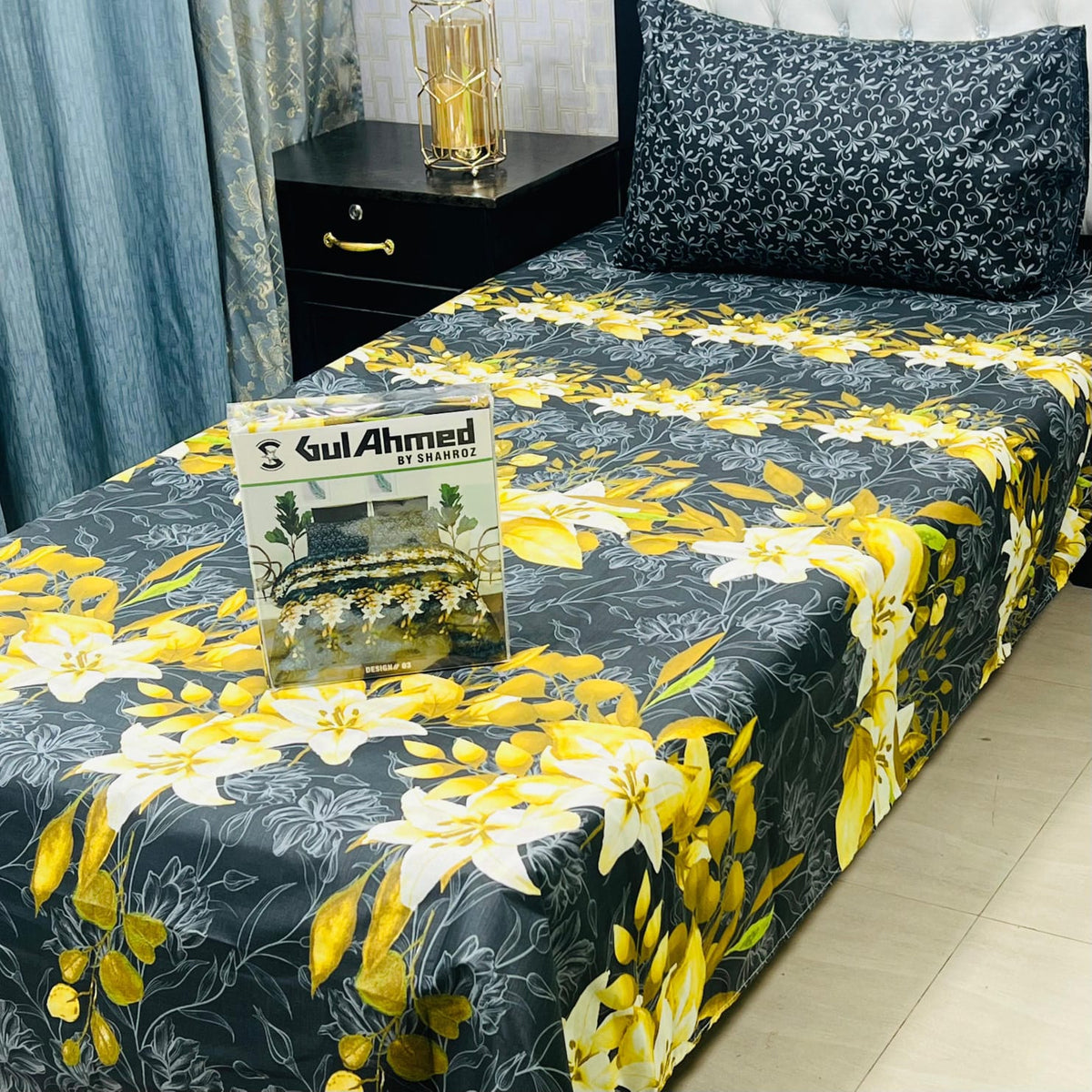 Gul Ahmad Cotton Single Pair Bedsheet