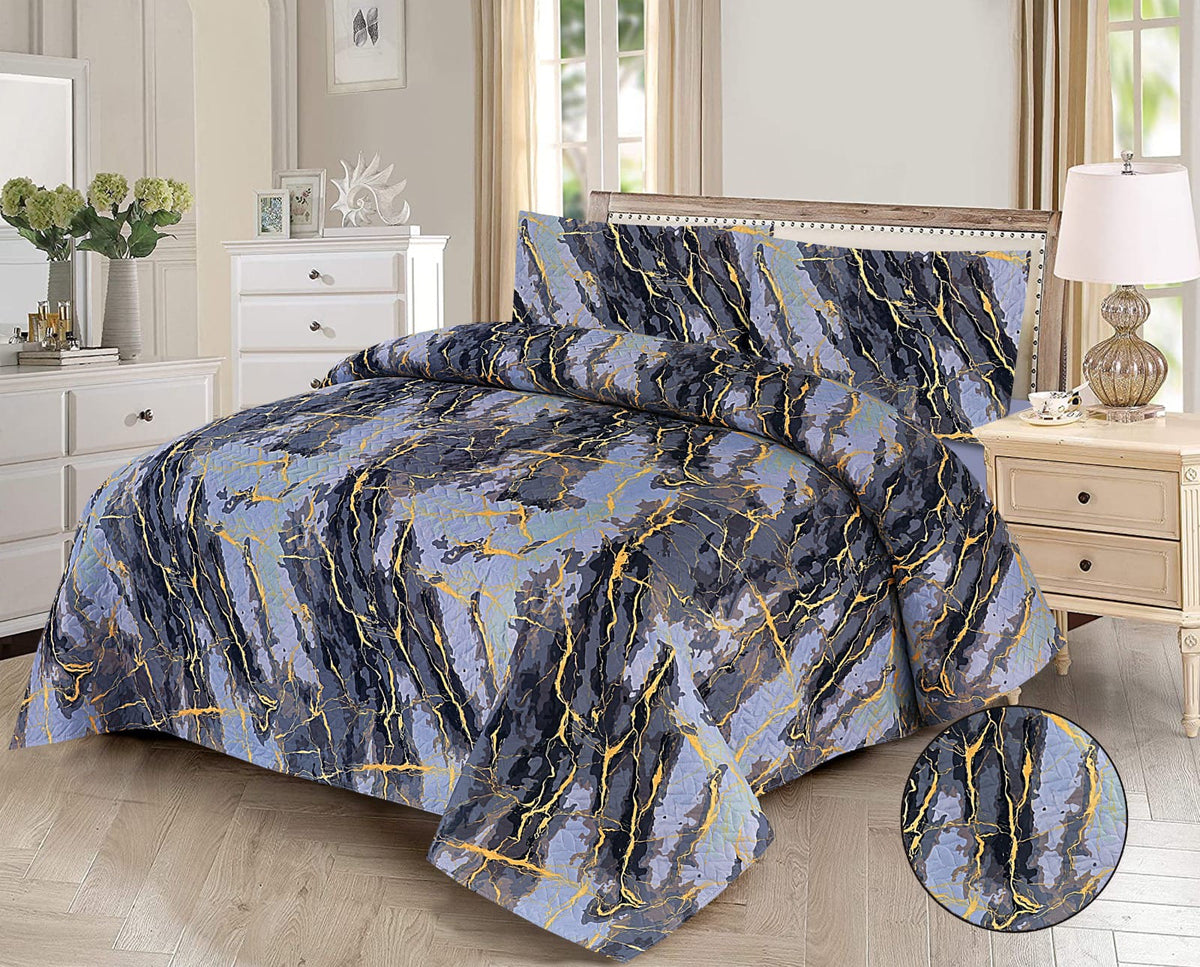 3Pc Imported Luxury printed Bedspread